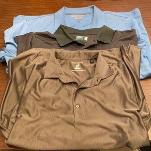 Polo performance golf shirts, size XL, assorted colors